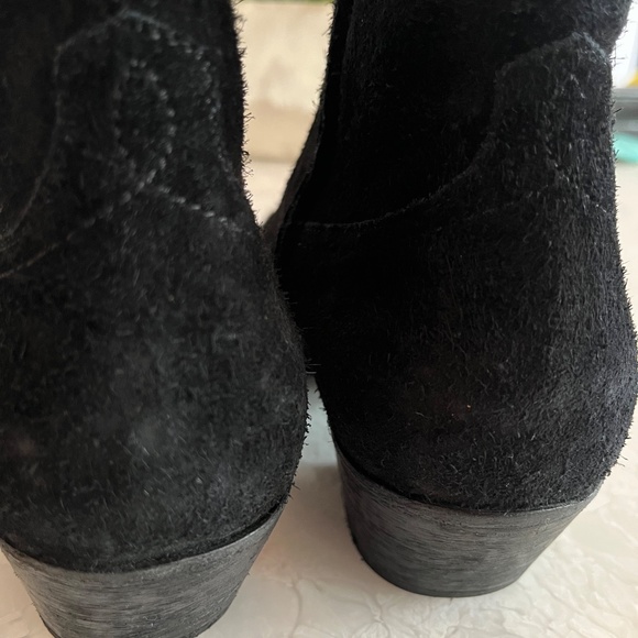 Saint Laurent Black Suede Boots - Picture 10 of 12